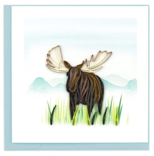 Quilling Card : Moose