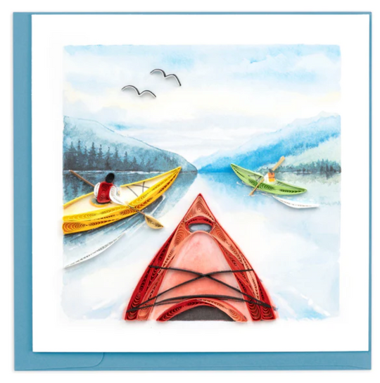 Quilling Card : Kayaking