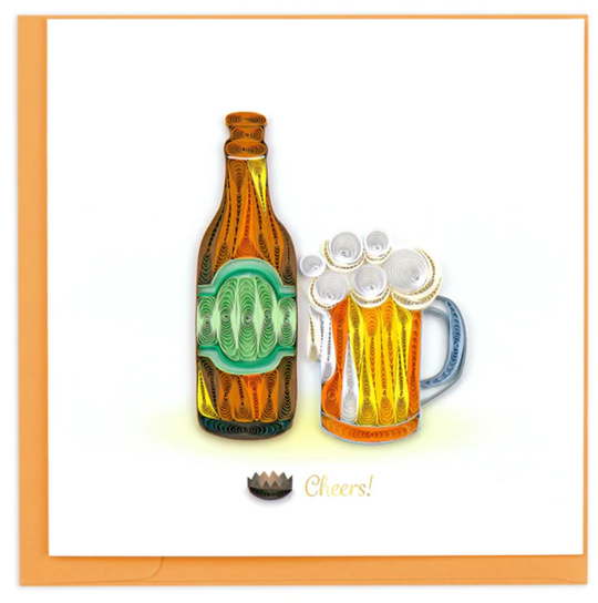 Quilling Card : Birthday Beer