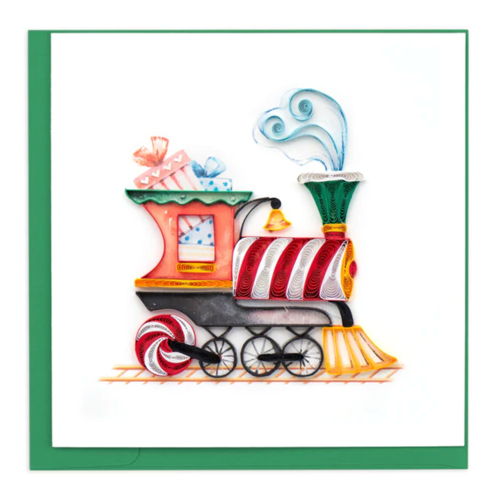 Christmas Train Quilling Card