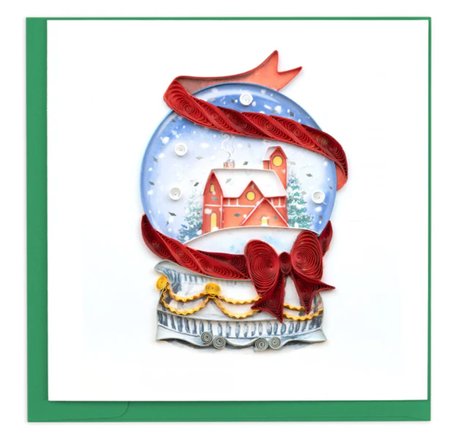 Snow Globe Quilling Card