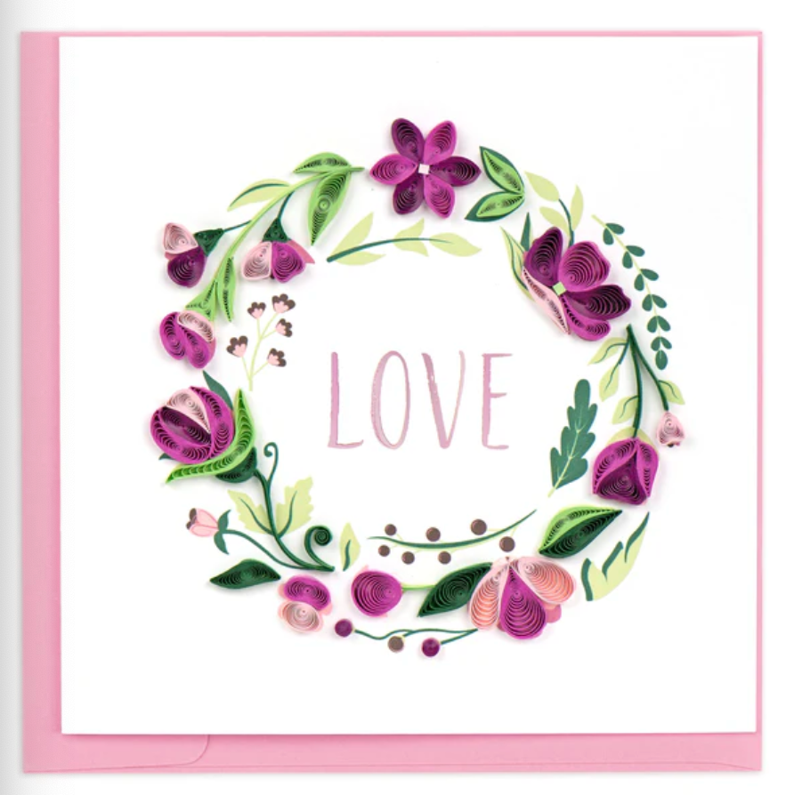 Love Wreath Card