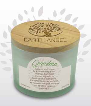 Earth Angel Candle - Grandma (Vanilla)