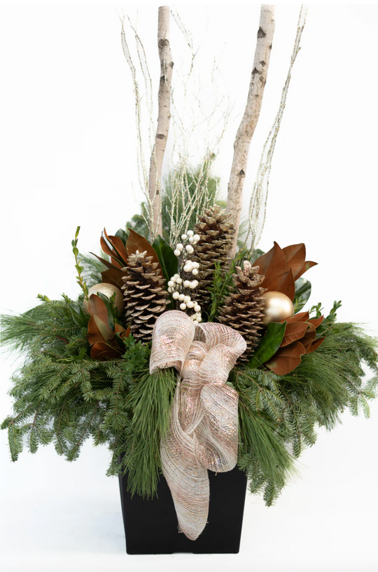 14" Square Premium Winter Planter