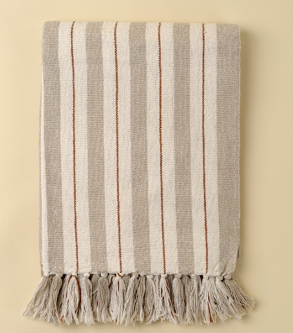 Castaway Cotton Throw - Sand