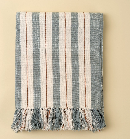 Castaway Cotton Throw - Blue