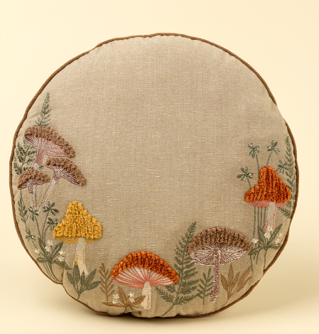 Mushroom Grove, Round Pillow