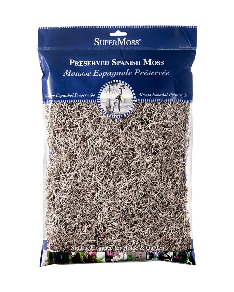 Preserved Spanish Moss - Natural - 325 cu.in.