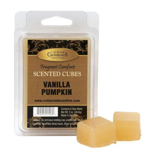 Crossroads Candles Fall: Vanilla Pumpkin Scented Cubes