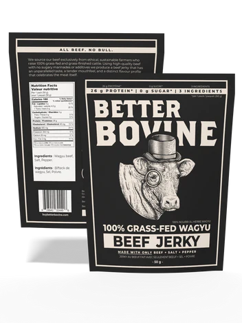 Better Bovine: Grass-Fed Wagyu Beef Jerky 50g