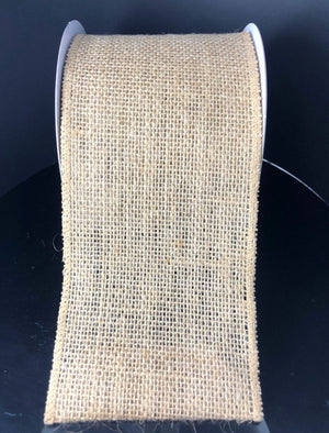 4" x 10Y Natural Burlap