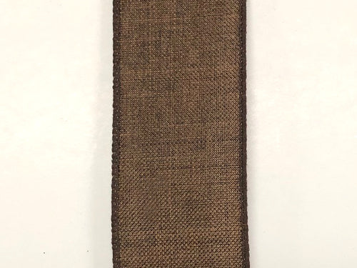 2.5" x 10Y Chocolate Poly Linen