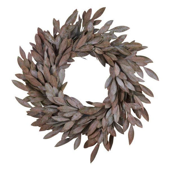24"D Washed Bay Leaf Wreath