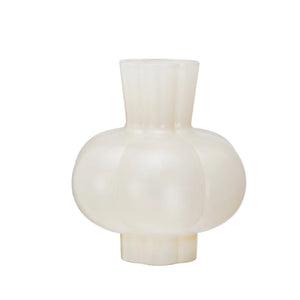 Pleated Cased Glass Vase