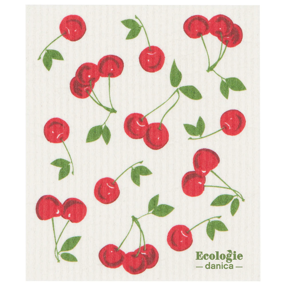 Cherries Swedish Sponge Cloth