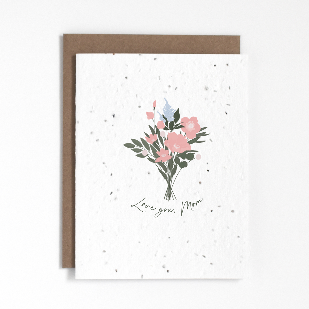 Plantable Greeting Card - Love you, Mom