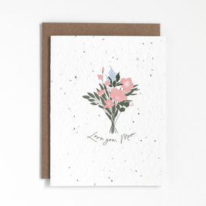 Plantable Greeting Card - Love you, Mom