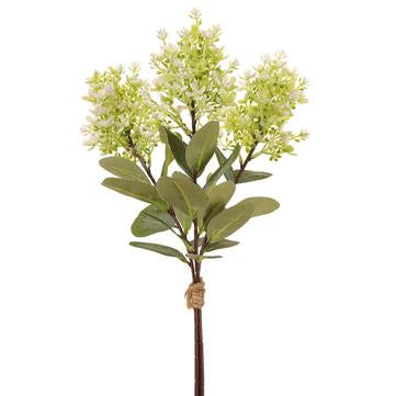 19" Wild Hydrangea Bundle White