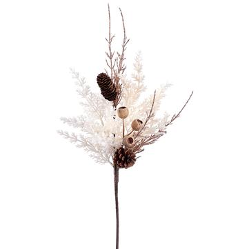 
            
                Load image into Gallery viewer, 23&amp;quot; Pampas Grass/Pod/Pine Cone Spray Beige Brown - Florals and Foliage
            
        