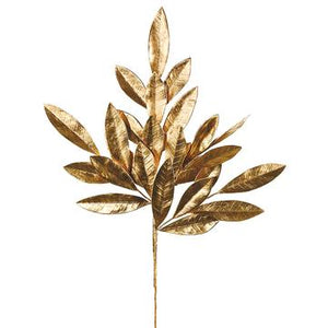 
            
                Load image into Gallery viewer, 19&amp;quot; Bay Leaf Spray Gold
            
        