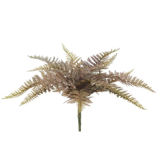 16" Fern Bush (Green/Mauve)  - Florals and Foliage