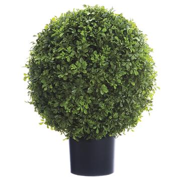 
            
                Load image into Gallery viewer, 22&amp;quot;Boxwood Ball Topiary In Green Nursery Pot - Florals and Foliage
            
        