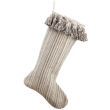 20" Cotton Stocking w/ Tassels