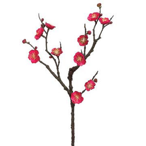 18" Plum Blossom Spray ( Two Tone Fuchsia )