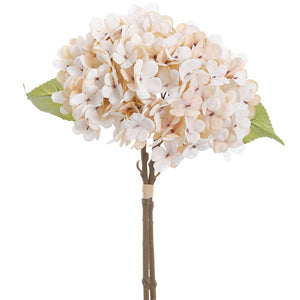 13.5" Hydrangea Pick (Cream) - Florals and Foliage