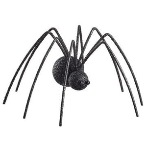 6.25" Glittered Fur Spider ( Black )