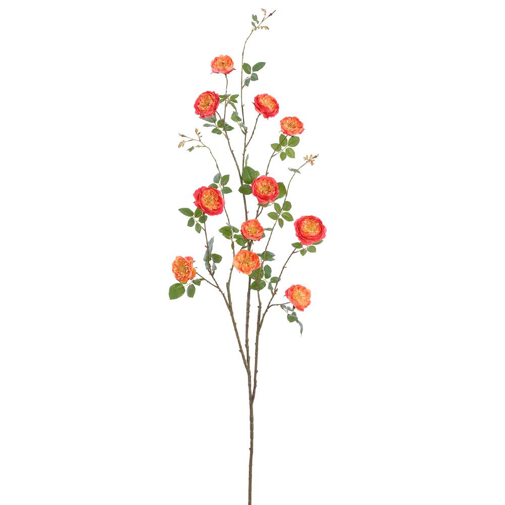 59" Rose Spray (Coral) - Florals and Foliage