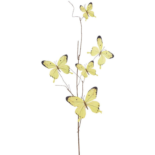37" Butterfly Spray Yellow