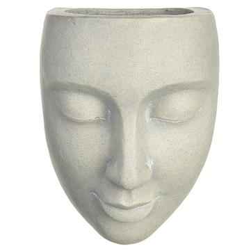 11" Face Wall Planter ( Gray Whitewashed )