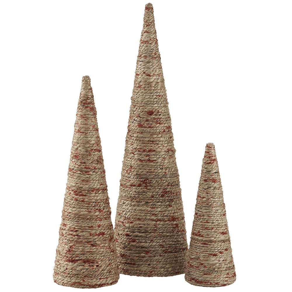 Tie-Dye Jute Cone Topiary ( multiple sizes )