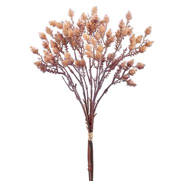 18" Plastic Pine Cone Bundle Cream Coffee - Florals and Foliage