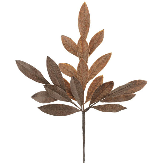16" Bay Leaf Spray ( Two Tone Brown )