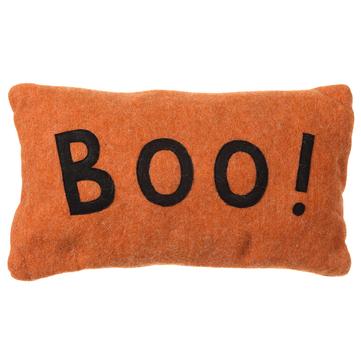 20 x 8 Boo Pillow ( Orange / Black )