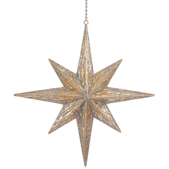 20.5" Star of Bethlehem Ornament Gold