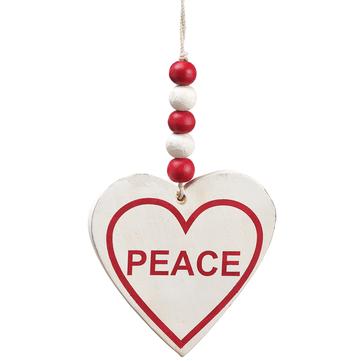
            
                Load image into Gallery viewer, 8&amp;quot; Peace Heart Ornament
            
        