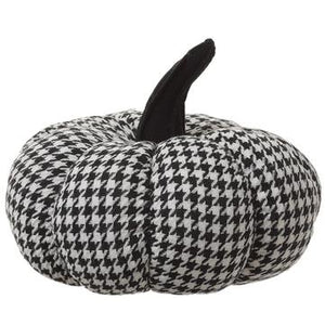 10" Knitted Pumpkin ( Black / White )