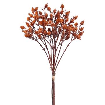 18" Plastic Pine Cone Bundle Dark Orange - Florals and Foliage