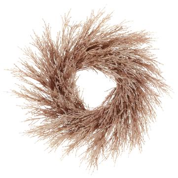 26" Fountain Grass Wreath ( Rust ) - Florals and Foliage