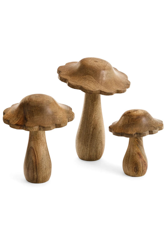 Wooden Mushroom Scallop Edge ( Multiple Sizes )