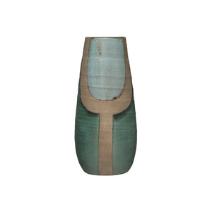 Hand-Painted Terracotta Vase
