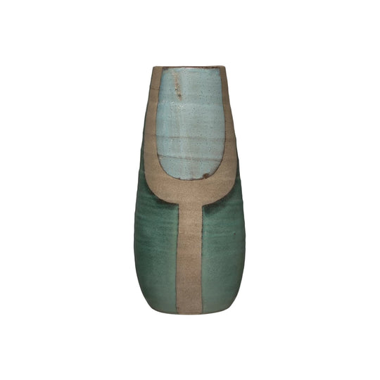Hand-Painted Terracotta Vase