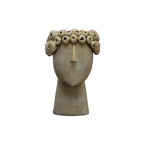 Stoneware Head Planter