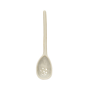 Stoneware Strainer Spoon  6-1/2"L