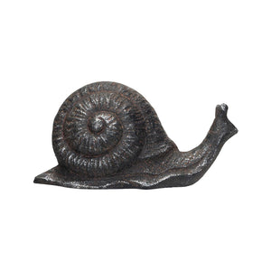Cast Iron Snail, Rust Finish - Dimensions: 5.8" x 2.5"