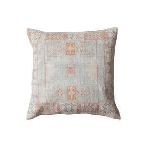 
            
                Load image into Gallery viewer, 20&amp;quot; Square Cotton Chenille Distressed Print Pillow
            
        