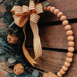 Eucalyptus Beaded Autumn Wreath Workshop (Sun., Sept 24th @ 11 AM)
